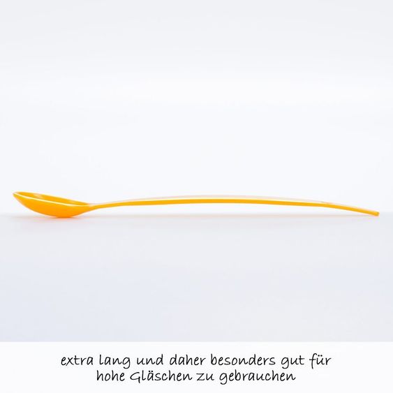 MiaMia Fütterlöffel Lang 6er Pack - Weiß Orange