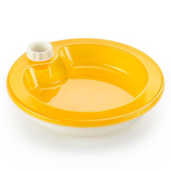 MiaMia Warmhalte-Teller mit Anti-Rutsch-Boden - Orange