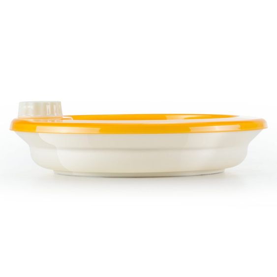 MiaMia Warmhalte-Teller mit Anti-Rutsch-Boden - Orange