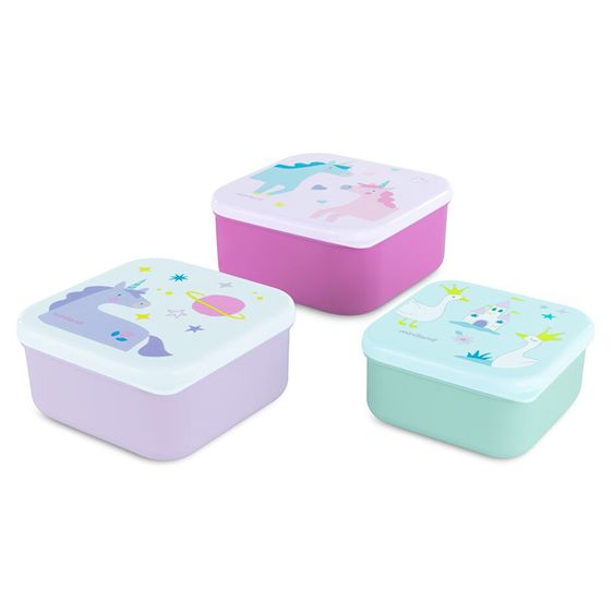 Miniland 3-tlg. Snackbox-Set (230, 350 und 540 ml) - Fantasy