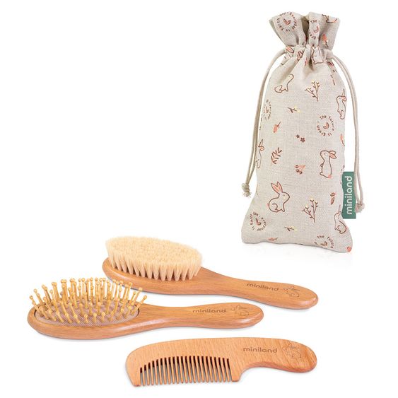 Miniland 4-piece hair care set Natur Haircare - eco friendly Bunny