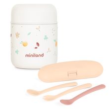 5-tlg. Thermos-Set 280 ml Baby Edelstahl-Isolierbehälter Food Thermy Mini mit Besteck - zum Füttern für Unterwegs - Valencia