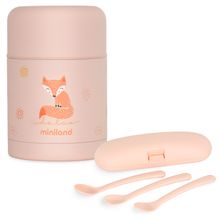 5-tlg. Thermos-Set 600 ml Baby Edelstahl-Isolierbehälter Food Thermy mit Besteck - zum Füttern für Unterwegs - Candy