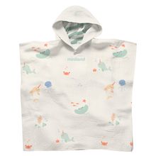 Muslin bath poncho 50 x 55 cm - Ocean