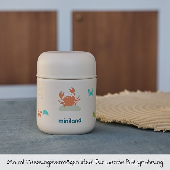 Miniland Edelstahl-Isolierbox Food Thermy Mini 280 ml - Ocean - Grabsy