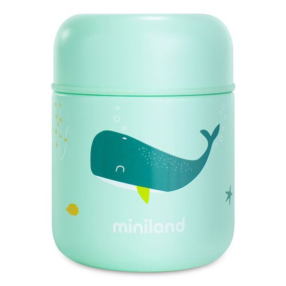Miniland Edelstahl-Isolierbox Food Thermy Mini 280 ml - Ocean - Whaley