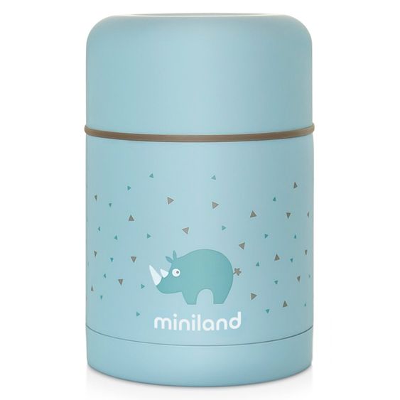 Miniland Edelstahl-Isolierbox Silky Food Thermos 600 ml - Azure