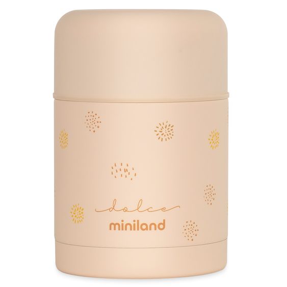 Miniland Edelstahl-Isolierbox Silky Food Thermos 600 ml - Vanilla