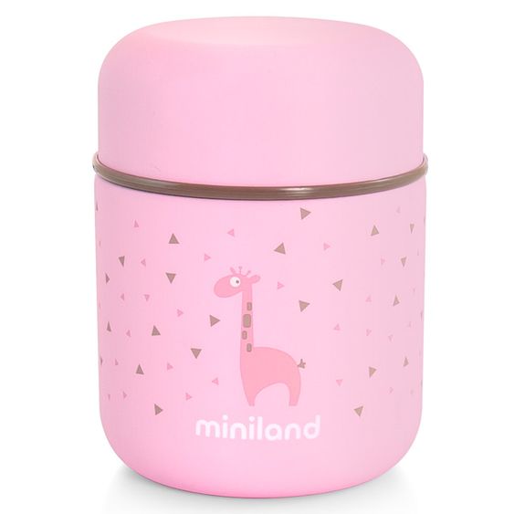 Miniland Stainless steel insulated box Silky Food Thermos Mini 280 ml - Rose