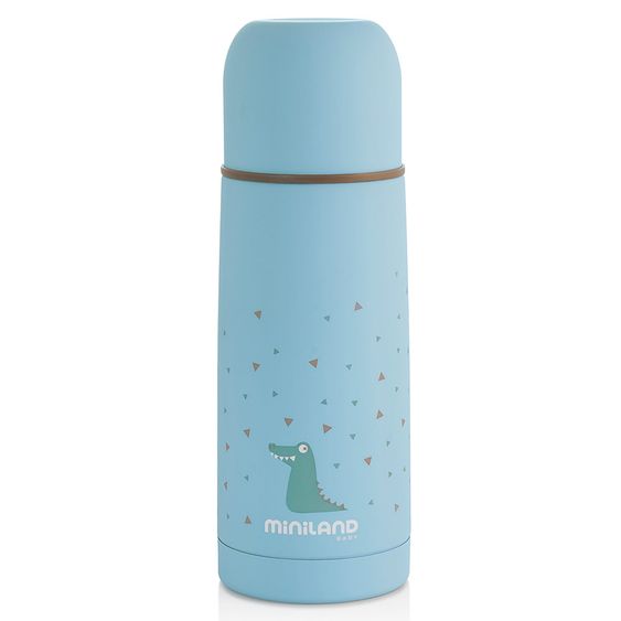 Miniland Thermos Silky in acciaio inox da 350 ml - Azzurro