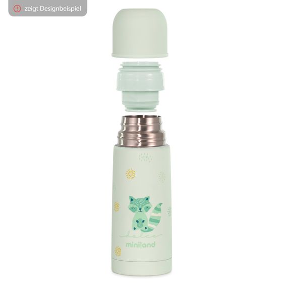 Miniland Edelstahl-Isolierflasche Silky Thermos 350 ml - Candy