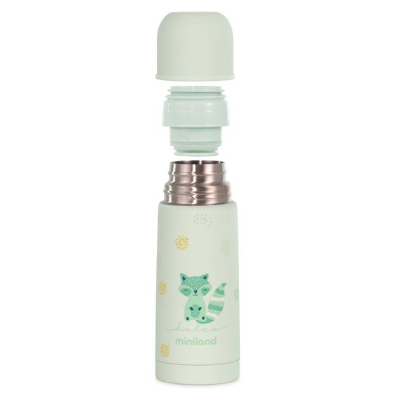 Miniland Edelstahl-Isolierflasche Silky Thermos 350 ml - Mint