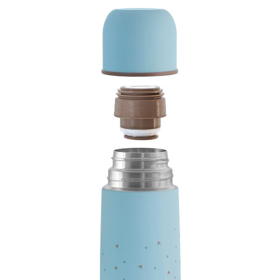 Miniland Edelstahl-Isolierflasche Silky Thermos 500 ml - Azure