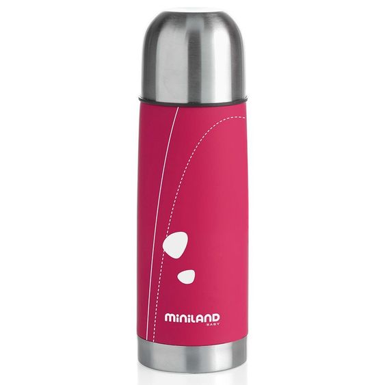 Miniland Edelstahl-Isolierflasche Soft Thermo 350 ml - Pink