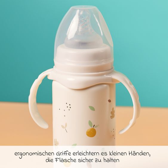 Miniland Edelstahl-Trinklernflasche Thermobaby 240 ml mit Silikon-Sauger - Valencia