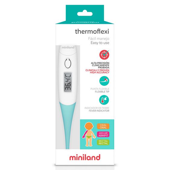 Miniland Thermoflexi clinical thermometer - turquoise