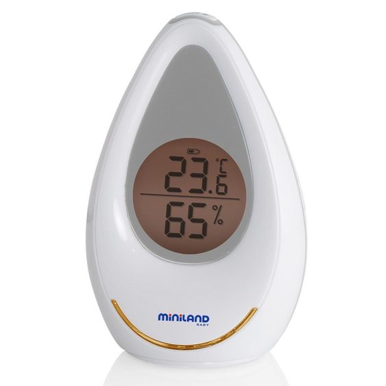 Miniland Raumthermometer Hygrometer Ambidrop mit Uhr