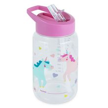 Bottiglia Kiddie 450ml - con cannuccia, in Tritan - Fantasy