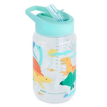 Bottiglia per bambini 450ml - con cannuccia, in Tritan - Jurassic
