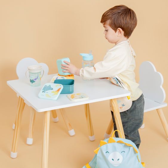 Miniland Bottiglia per bambini 450ml - con cannuccia, in Tritan - Jurassic