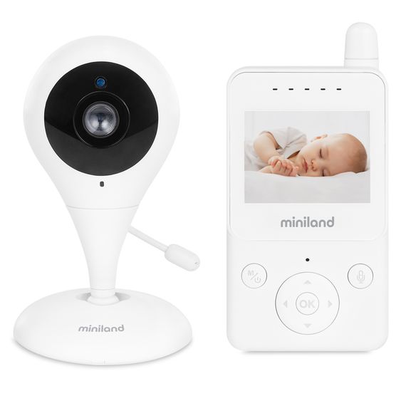 Miniland Video baby monitor Digimonitor con telecamera e display da 2,4 pollici