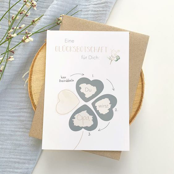 Mintkind Baby-Rubbelkarte - Schwangerschaft - Du wirst Opa
