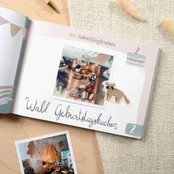 Mintkind Baby-Tagebuch- & Erinnerungsalbum - Kindergeburtstage