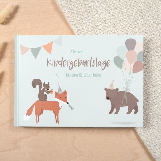 Mintkind Baby-Tagebuch- & Erinnerungsalbum - Kindergeburtstage