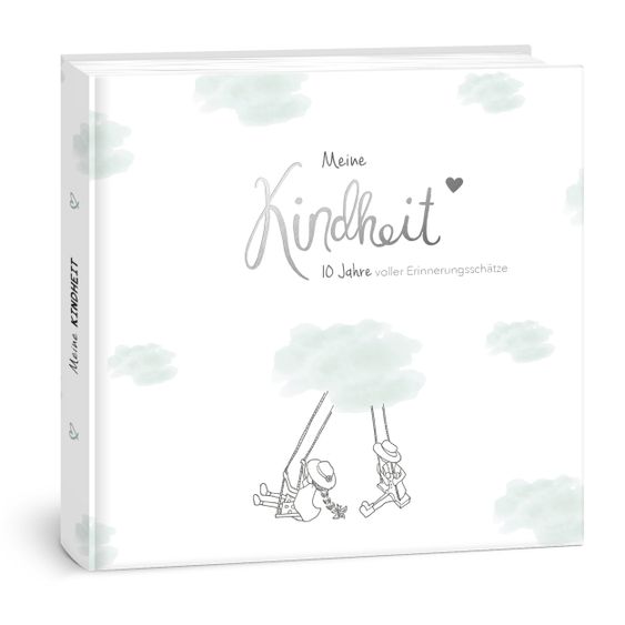 Mintkind Erinnerungsbuch / Babybuch - Meine Kindheit - Ersten 10 Lebensjahre