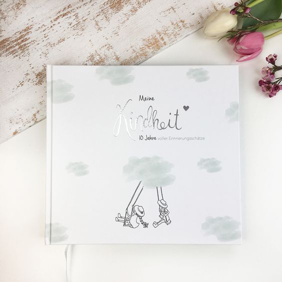 Mintkind Erinnerungsbuch / Babybuch - Meine Kindheit - Ersten 10 Lebensjahre