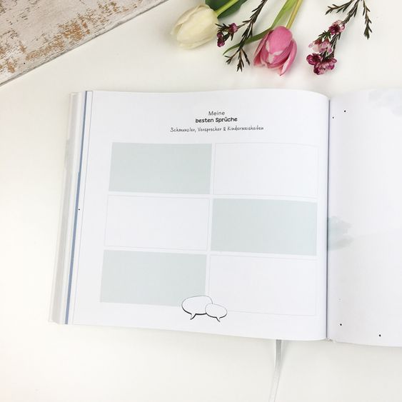 Mintkind Erinnerungsbuch / Babybuch - Meine Kindheit - Ersten 10 Lebensjahre