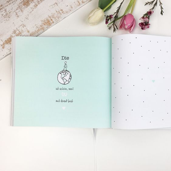 Mintkind Erinnerungsbuch / Babybuch - Meine Kindheit - Ersten 10 Lebensjahre