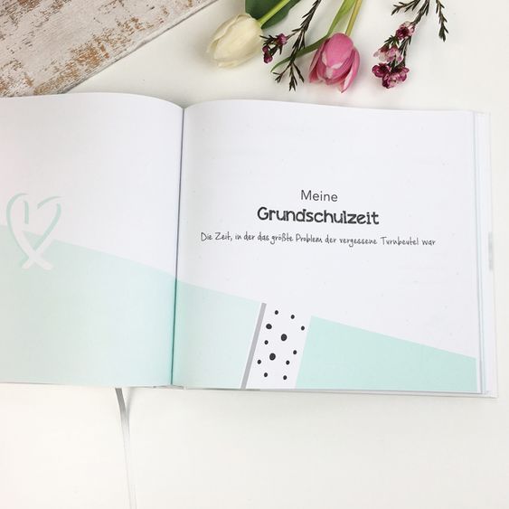 Mintkind Erinnerungsbuch / Babybuch - Meine Kindheit - Ersten 10 Lebensjahre