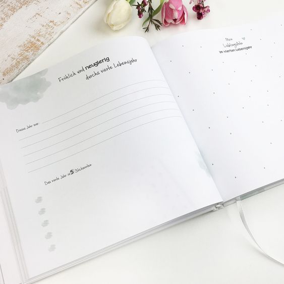 Mintkind Erinnerungsbuch / Babybuch - Meine Kindheit - Ersten 10 Lebensjahre