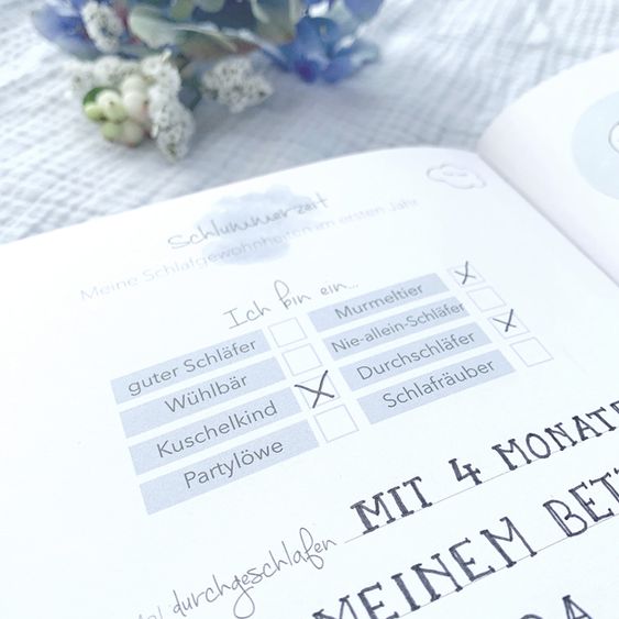 Mintkind Erinnerungsbuch / Babytagebuch - Mein erstes Jahr - Natur