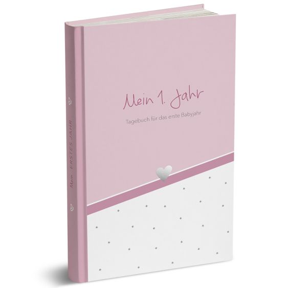 Mintkind Erinnerungsbuch / Babytagebuch - Mein erstes Jahr - Rosa