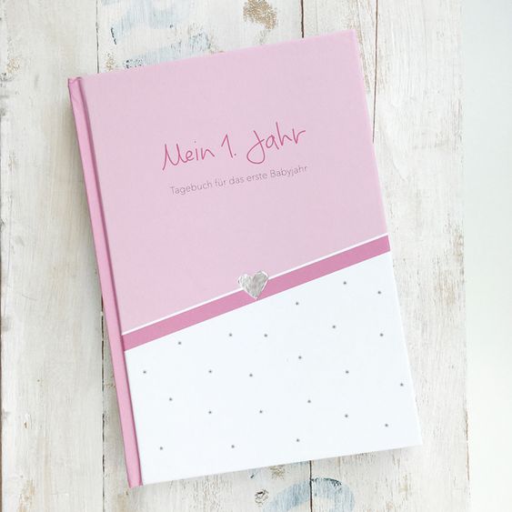 Mintkind Erinnerungsbuch / Babytagebuch - Mein erstes Jahr - Rosa
