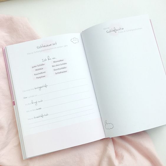 Mintkind Erinnerungsbuch / Babytagebuch - Mein erstes Jahr - Rosa