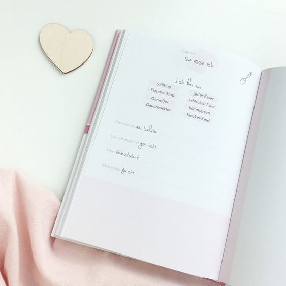Mintkind Erinnerungsbuch / Babytagebuch - Mein erstes Jahr - Rosa
