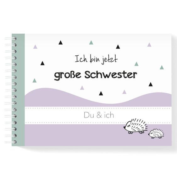 Mintkind Erinnerungsbuch / Familienbuch / Babybuch - Große Schwester