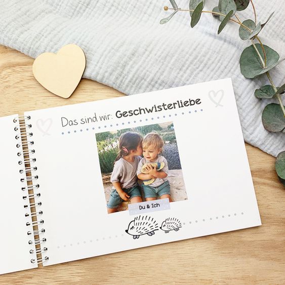 Mintkind Erinnerungsbuch / Familienbuch / Babybuch - Große Schwester