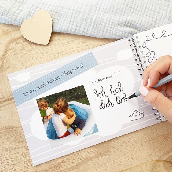 Mintkind Erinnerungsbuch / Familienbuch / Babybuch - Große Schwester