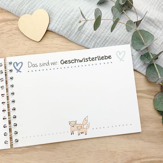Mintkind Erinnerungsbuch / Familienbuch / Babybuch - Großer Bruder