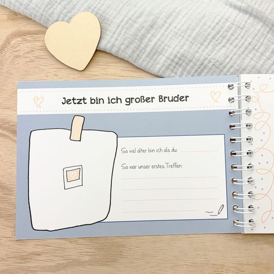 Mintkind Erinnerungsbuch / Familienbuch / Babybuch - Großer Bruder