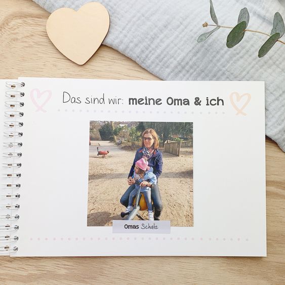 Mintkind Erinnerungsbuch / Familienbuch / Babybuch - Ich und meine Oma