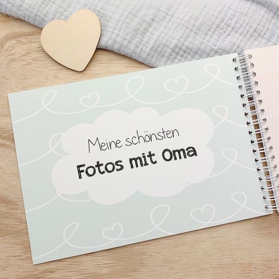 Mintkind Erinnerungsbuch / Familienbuch / Babybuch - Ich und meine Oma