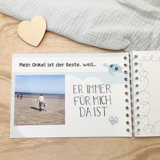 Mintkind Erinnerungsbuch / Familienbuch / Babybuch- Mein Onkel und ich