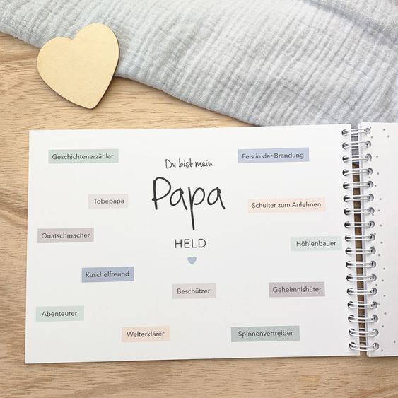 Mintkind Erinnerungsbuch / Familienbuch / Babybuch - Mein Papa und ich