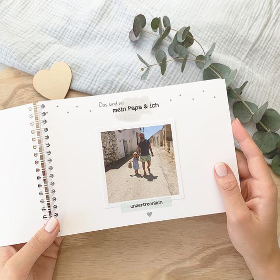 Mintkind Erinnerungsbuch / Familienbuch / Babybuch - Mein Papa und ich