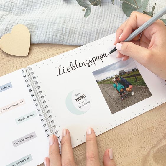 Mintkind Erinnerungsbuch / Familienbuch / Babybuch - Mein Papa und ich
